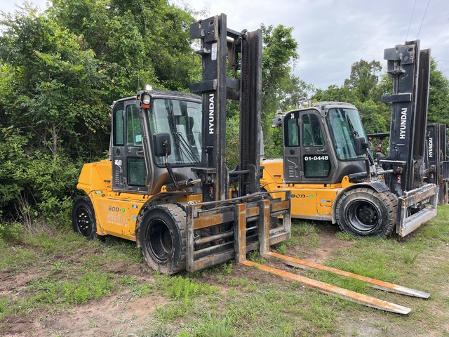 2018 Hyundai 80D-9 17500 lb Pneumatic Tire Forklift