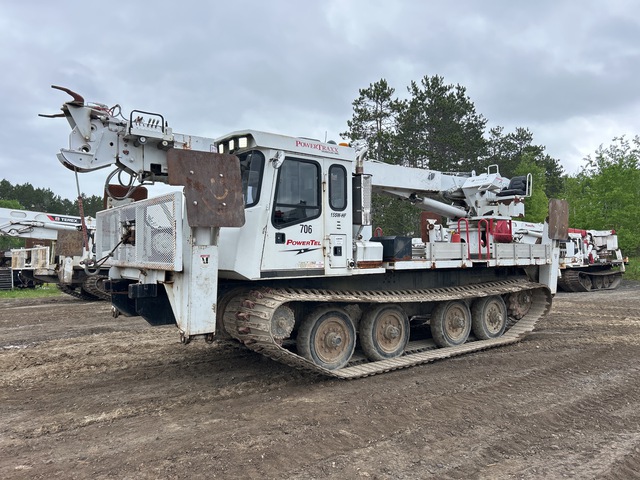 2010 PowerTraxx 15SXW Rotating Crawler Carrier Digger Derrick w/ Terex Commander 6000