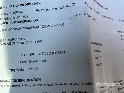 2012 Freightliner Cascadia 125 6x4 Cab & Chassis