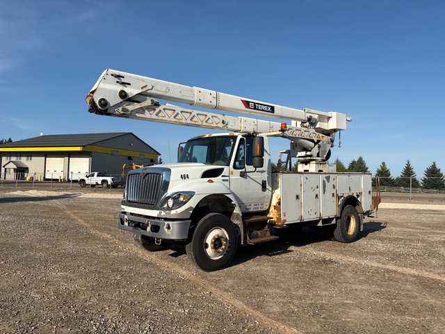 2012 Terex Hi-Ranger HRX-55 55 ft on 2013 International 7400 HRX55 4x2 Cable Placer Bucket Truck 2012 Terex Hi-Ranger HRX-55 55 ft on 2013 International 7400 HRX55 4x2 Cable Placer Bucket Truck