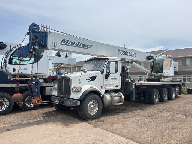 Manitex TC50155HL 50 ton Straight Boom on 2020 Peterbilt 567 10x6 Boom Truck