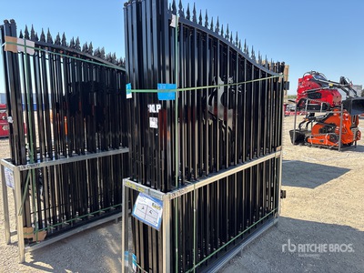 Quantity of 2025 SKLP SK-14BL 14 ft x 7 ft Wrought Iron Bi-Parting Oprit Poort (Unused)