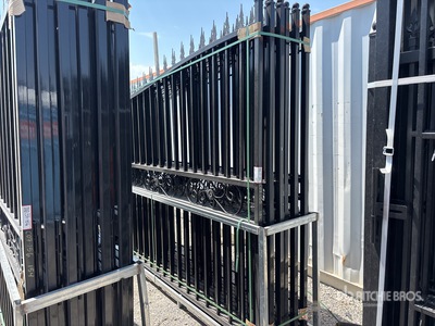 2025 SKLP SK-T20X 20 ft x 0 ft 90 in Wrought Iron Bi-Parting Driveway Gate (Unused)