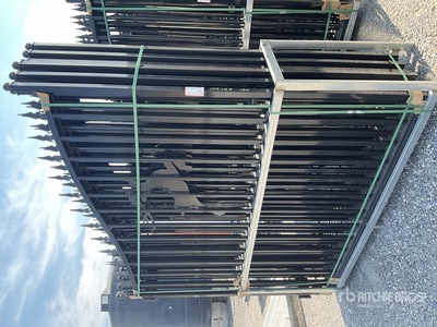2025 SKLP SK-14BL 14 ft Wrought Iron Bi-Parting Oprit Poort (Unused)