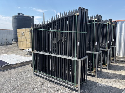 2025 SKLP SK-14BL 14 ft x 0 ft 90 in Wrought Iron Bi-Parting Driveway Gate (Unused)