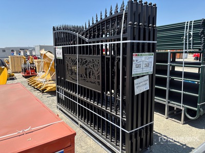 2025 KJ K0720-6 20 ft x 7 ft Wrought Iron Bi-Parting Einfahrtstor (Unused)