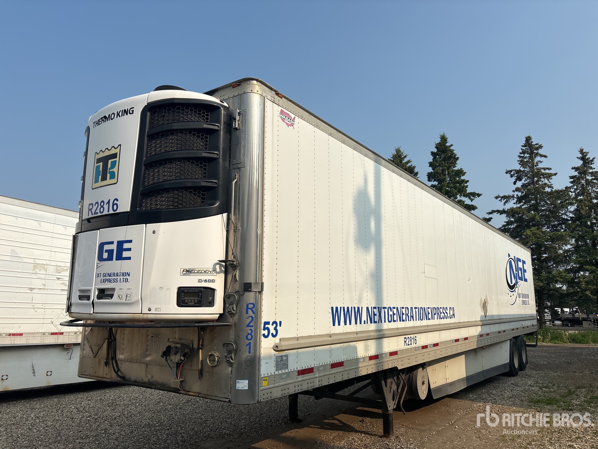 2017 Wabash 53 ft T/A を見 Reefer Trailer (Inoperable)