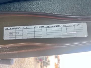 2018 Jeep Wrangler JK Command 4WD SUV (Unused)