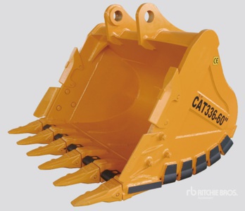 Elephant BKT336D60HD 60-E 60 in 1.5 cyd Digging Excavator Bucket - Fits Cat 336 / 30 - 38 ton (Unused)