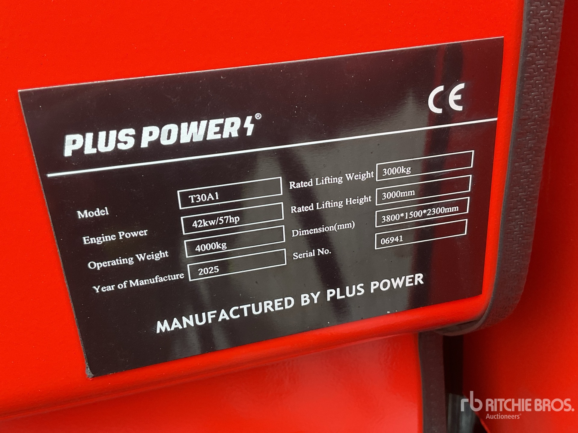 2025 Plus Power T30A1 رافعة شوكية للطرق الوعرة (Unused)