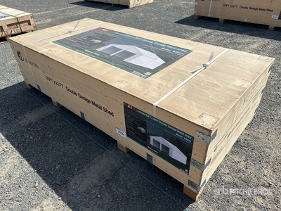 KJ K2223 22 ft x 23 ft x 13 ft Metal Garage Divers - Structure portative (Unused)