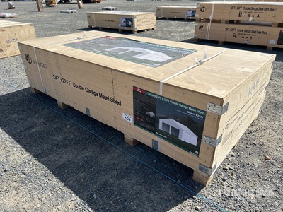 KJ K2223 22 ft x 23 ft x 13 ft Metal Garage Divers - Structure portative (Unused)
