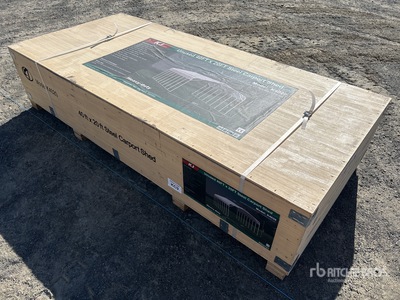 KJ K4020 20 ft x 40 ft x 14 ft Steel Abri d'Auto (Unused)