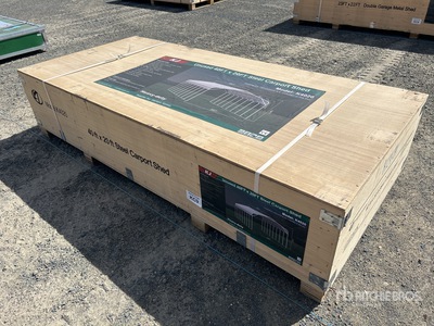 KJ K4020 20 ft x 40 ft x 14 ft Steel Abri d'Auto (Unused)