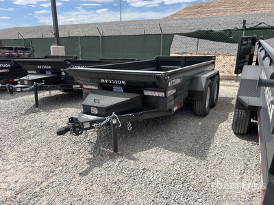 2025 Industrias America FT510 10 ft T/A Remorque à Benne Utilitaire