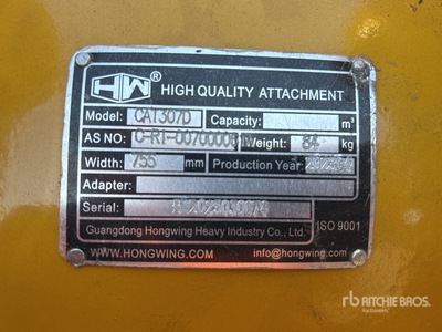 2025 Hongwing Ripper para excavadora - Fits CAT 307D (Unused)