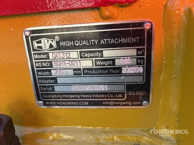 2025 Hongwing Compactadora de placa vibradora - Fits CAT 312 (Unused)