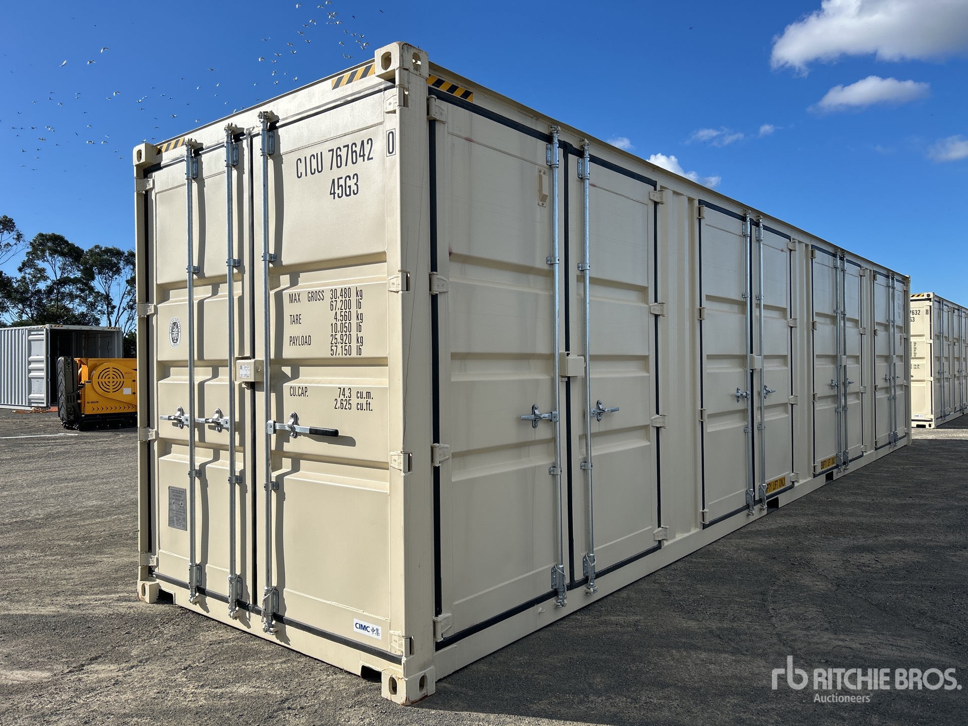 2025 40 ft High Cube Multi-Door Storage Container