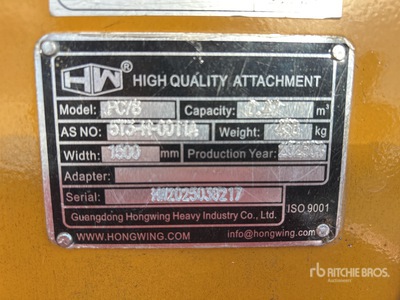 2025 Hongwing Hydraulic Tilting Excavator Bucket - Fits PC78 (Unused)