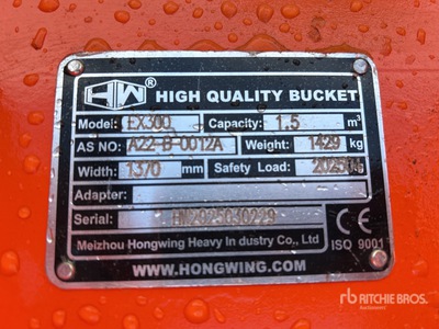 2025 Hongwing Cazo para excavadora - Fits EX300 (Unused)