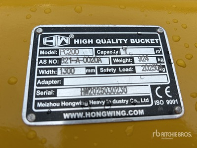 2025 Hongwing Cazo para excavadora - Fits PC200 (Unused)