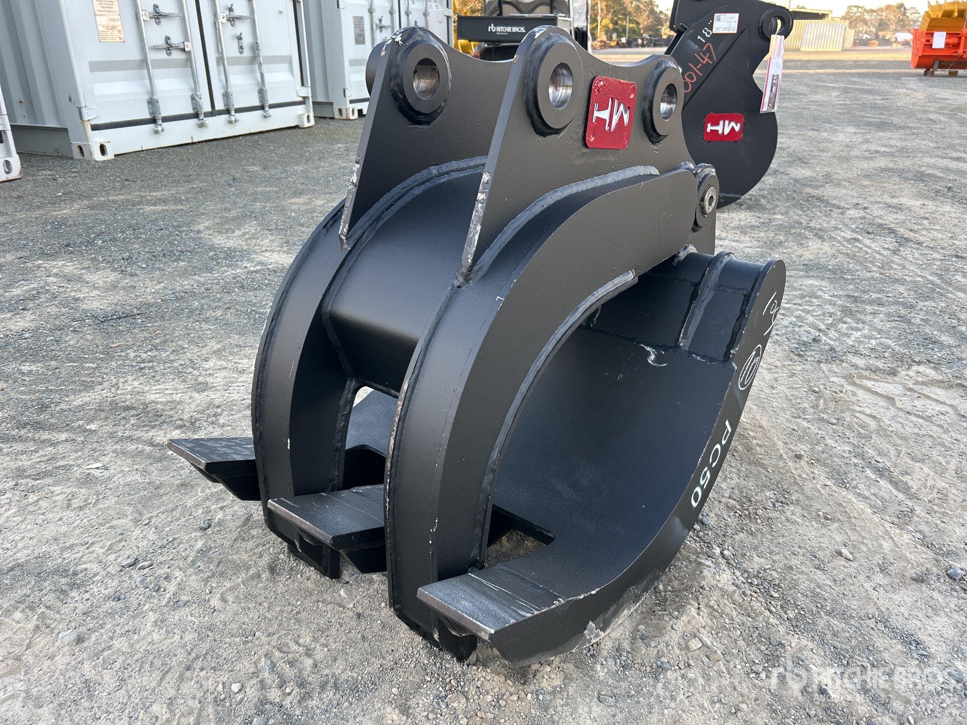 2025 Hongwing Excavator Grapple - Fits PC50 (Unused)