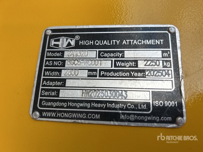 2025 Hongwing - Fits Cat 320 (Unused)