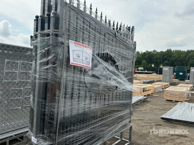 Quantity of (4) 2025 SUNTOP S0714-4 14 ft x 7 ft Wrought Iron Bi-Parting Brama wjazdowa (Unused)
