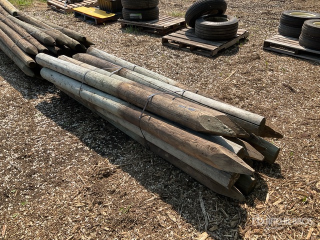 Quantity of (15) 8 ft x 6 in Treated Fence Posts | Ritchie Bros ...