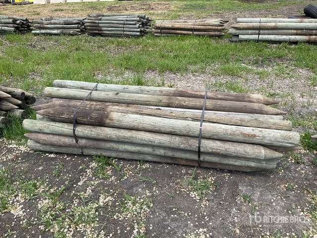 Quantity of (24) 7 ft x 4.5 in Treated Fence Posts | Ritchie Bros ...