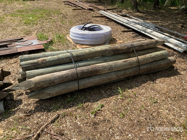Quantity of (15) 8 ft x 6 in Treated Fence Posts | Ritchie Bros ...