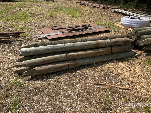 Quantity of (10) 8 ft x 6 in Treated Fence Posts | Ritchie Bros ...