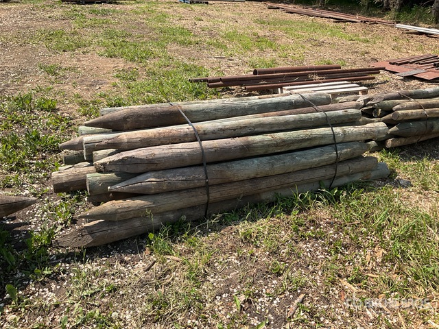 Quantity of (28) 6 ft x 4 in Treated Fence Posts | Ritchie Bros ...