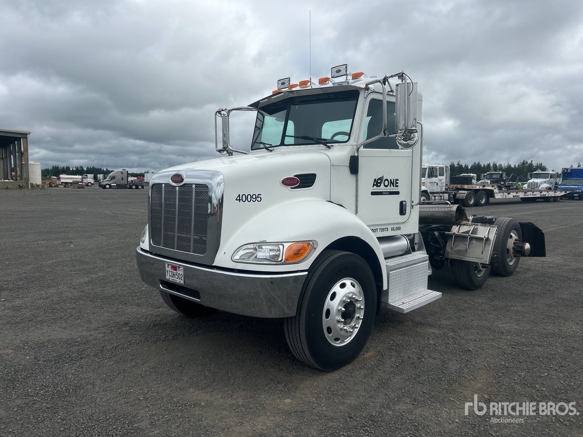 2011 Peterbilt 348 6x4 T/A Day Cab Truck Tractor