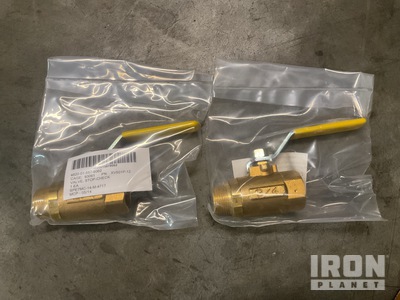 (8) Parker Fluid System Connectors XV501P-12 Stop-Check Valves