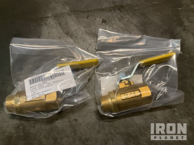 (8) Parker Fluid System Connectors XV501P-12 Stop-Check Valves