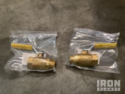 (8) Parker Fluid System Connectors XV501P-12 Stop-Check Valves