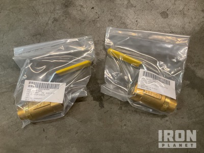 (8) Parker Fluid System Connectors XV501P-12 Stop-Check Valves