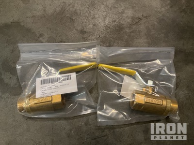 (8) Parker Fluid System Connectors XV501P-12 Stop-Check Valves