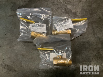 (8) Parker Fluid System Connectors XV501P-12 Stop-Check Valves