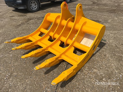 2025 TFTO TFTO10R 66 in Excavator Rake - Fits 30 - 40 ton Excavator (Unused)