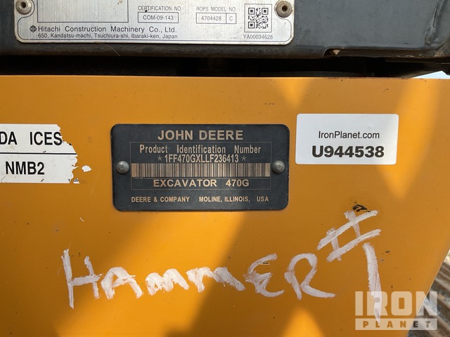 EXCAVADORA 2020 JOHN DEERE 470GLC