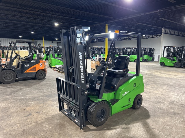 2023 Titan Green CPD25L 4650 lb Electric Forklift (Unused)