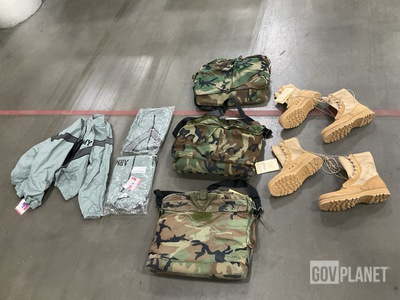 (15) Physical Fitness Jackets, (6) Flyer’s Helmet Bags & Assorted Items