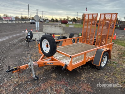 2021 Pratt EZU0S081-CF 8 ft S/A Utility Trailer