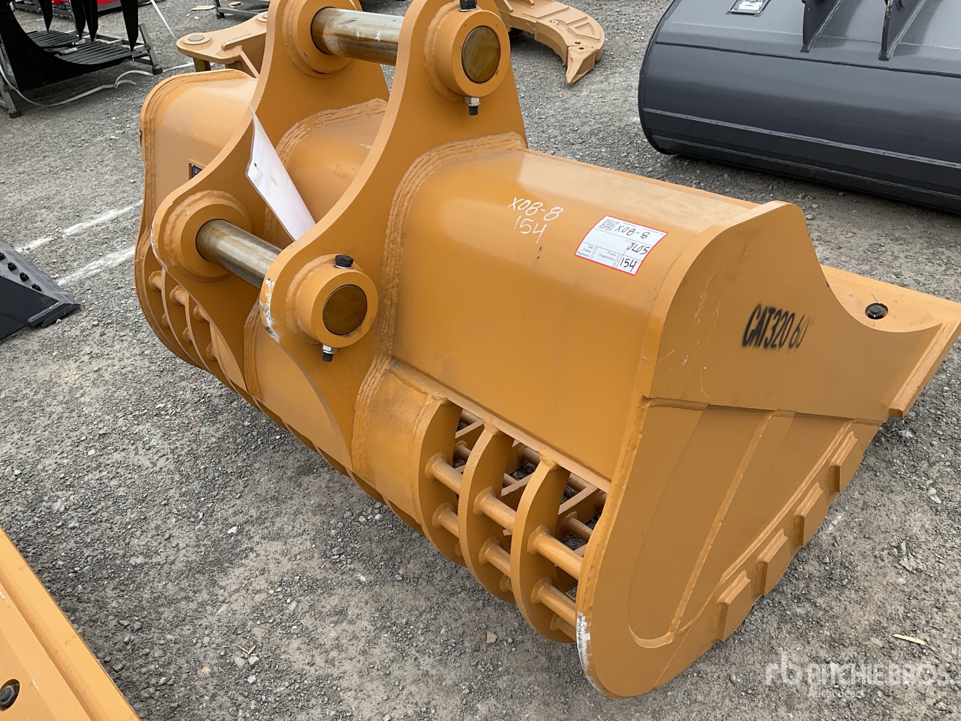 2025 Warrior Skeleton Excavator Bucket - Fits Caterpillar 320 (Unused)
