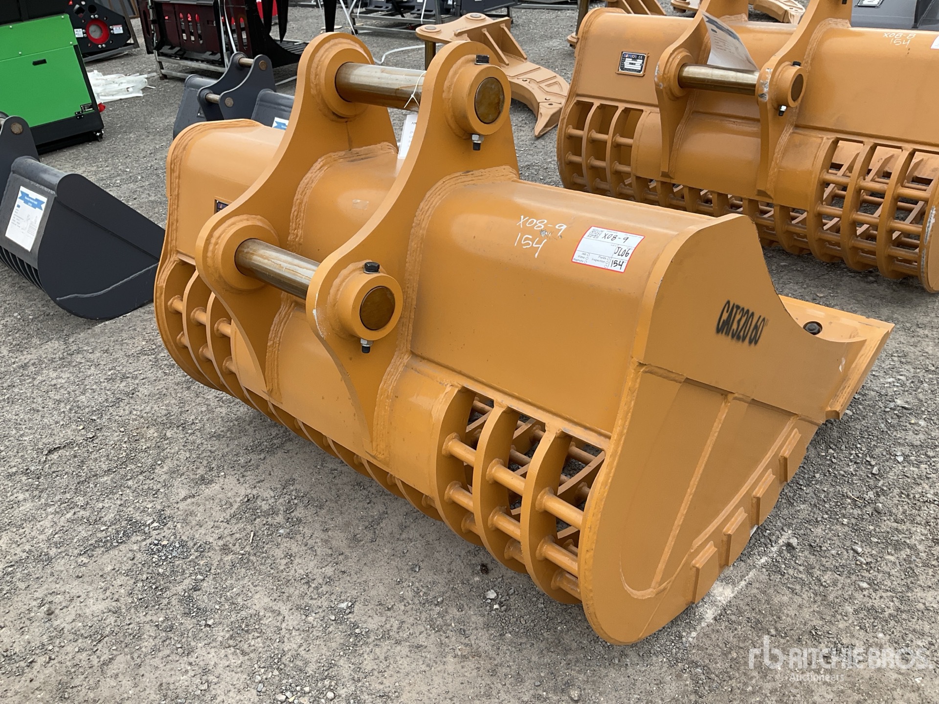 2025 Warrior Skeleton Excavator Bucket - Fits Caterpillar 320 (Unused)