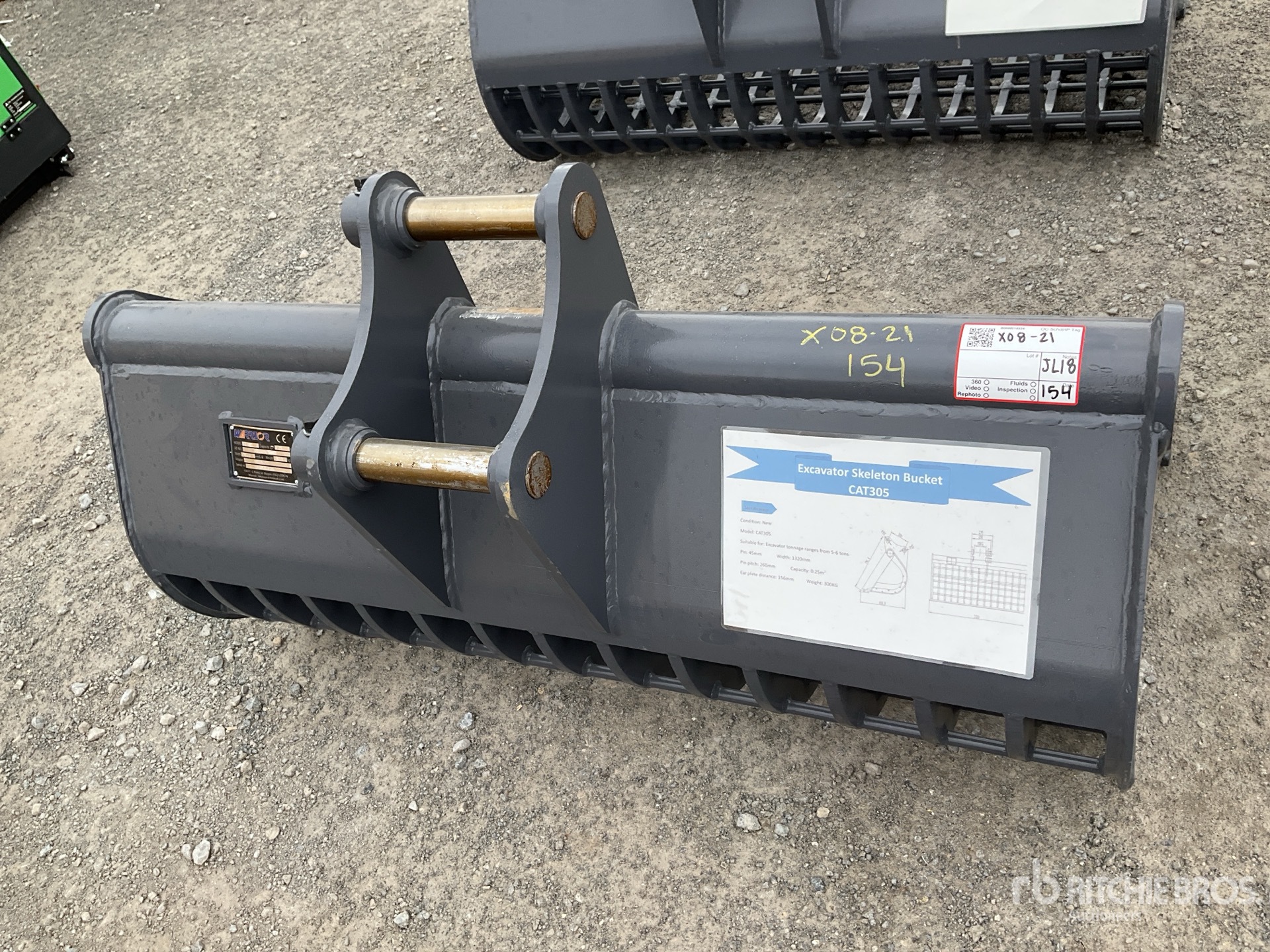 2025 Warrior WBMCS5-1320 Skeleton Excavator Bucket - Fits Caterpillar 305 (Unused)