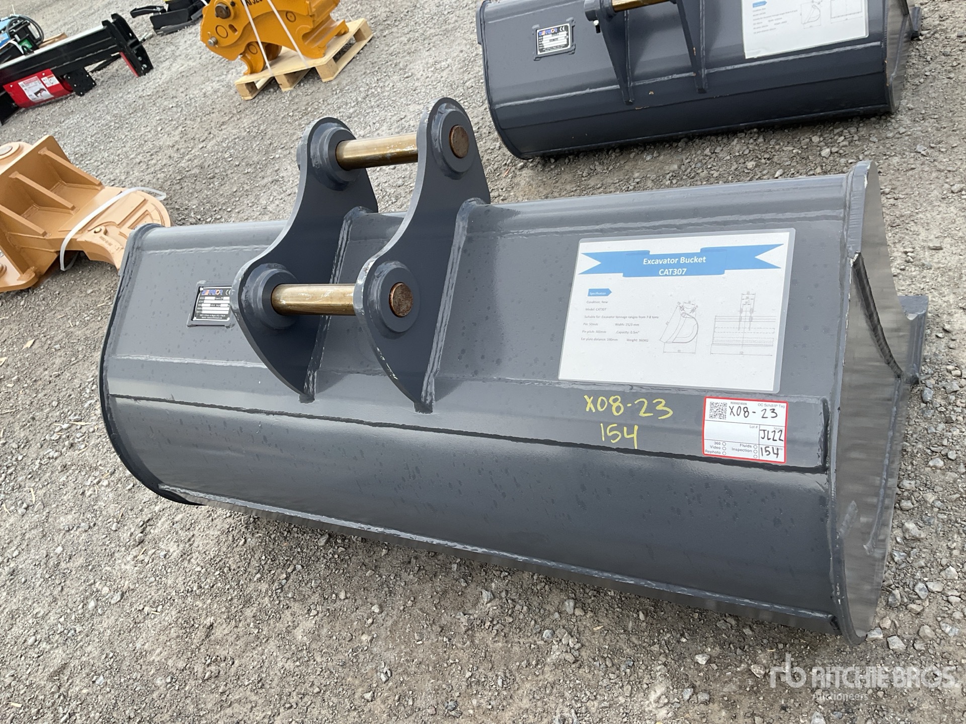 2025 Warrior WBMCC7-1500 Cleanup Excavator Bucket - Fits Caterpillar 307 (Unused)