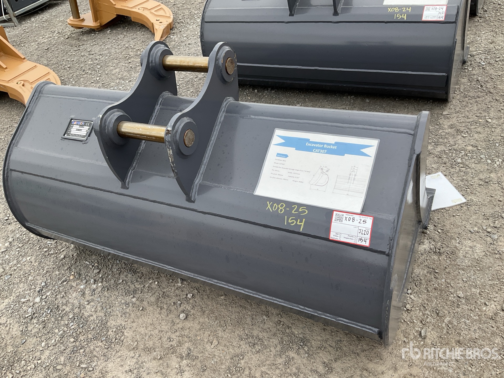 2025 Warrior WBMCC7-1500 Cleanup Excavator Bucket - Fits Caterpillar 307 (Unused)